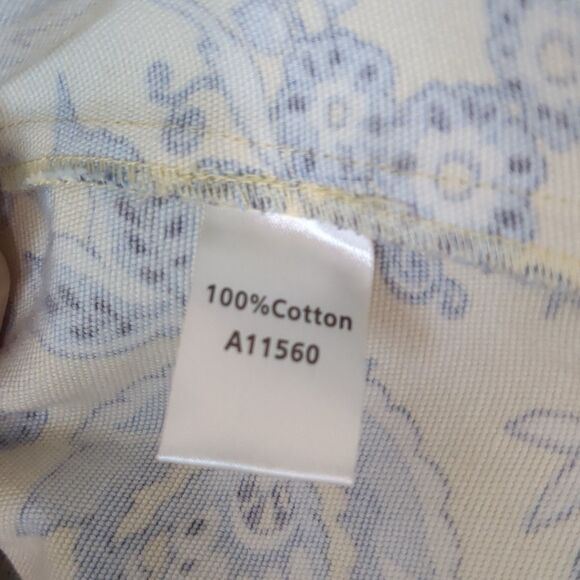 Appleseeds Cotton Blazer Yellow and Blue Floral Jacket Women's Size M - Picture 6 of 6